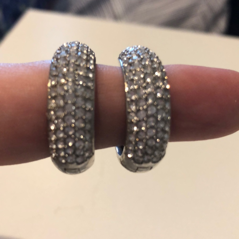 Silver earrings